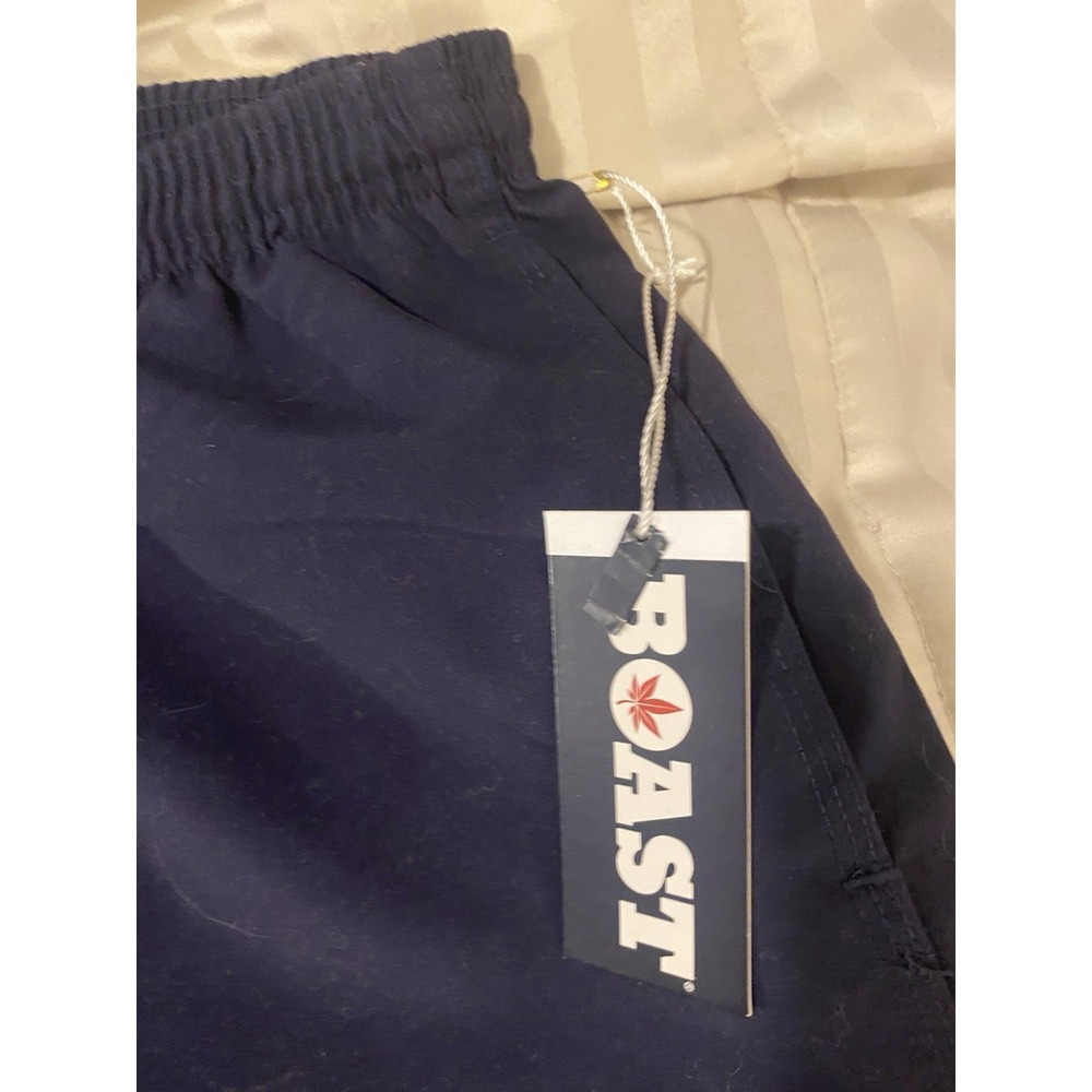 Boast Boys‎ Large Navy Shorts Braided Drawstring Club Gym Beach Athletic 0220 - Picture 8 of 9